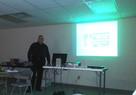 Rich Cady giving O2 System Maintenace presentation