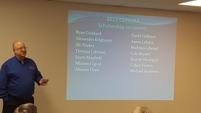 2017 COPAMA Scholarship Recipients