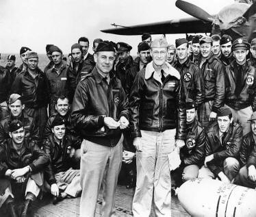 Jimmy Doolittle with some of the raiders.